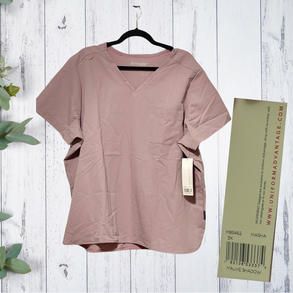 Uniform Advantage Dusty Pink Scrub Set